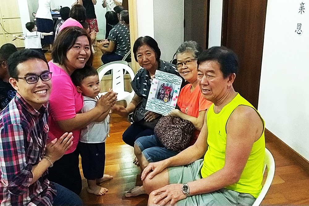 往年的幼教孝亲节，李俊億全家都会总动员参与，图为2018年度的孝亲节活动。（提供/ 温慧媚）